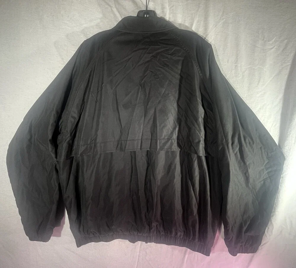 Vintage Pendleton Black Nylon Full Zip Jacket Size XL